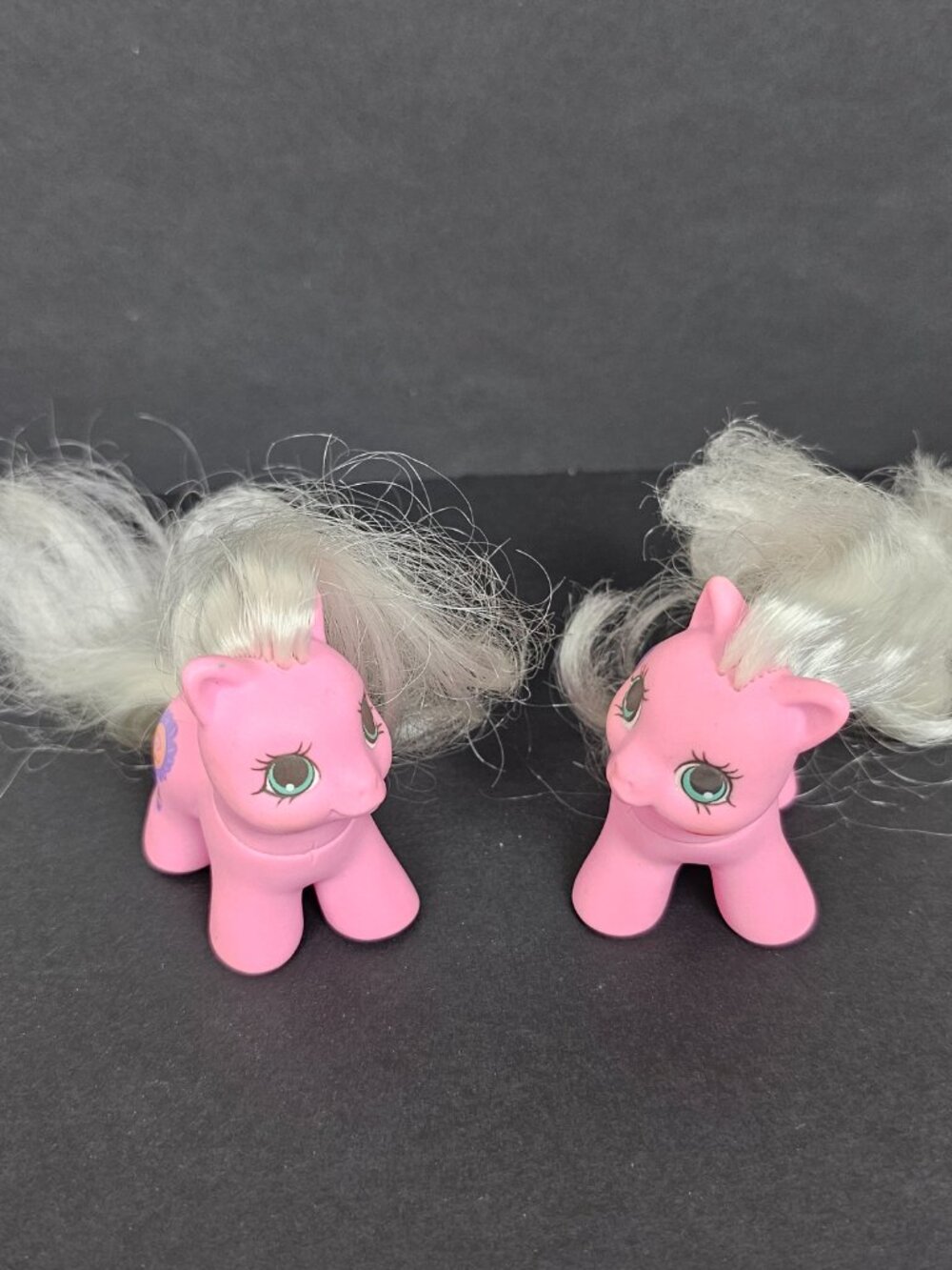 Vintage My Little Pony G1 Teeny Tiny Ponies Twins Set Snookums Sniffles 1989 Lot - Picture 15 of 15